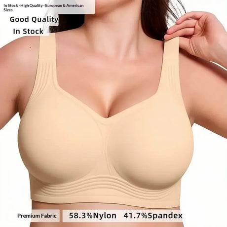 Jelly Bras for Women Non Wired Seamless Gel Plus Size Push Up Bras