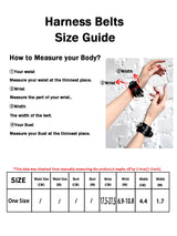 Fashionable Women's Bowknot Leg Harness with Bracelet Faux Leather Buttocks Adjustable Suspenders Gothic Garter Thigh Sword Belt
