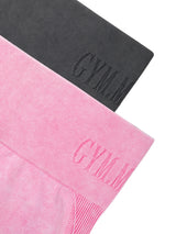 Women Seamless Gym High Waist Yoga Pants Hip Lifting Outdoor Sports Tight Waist Letter Sand Washed Pants Exercise Yoga Leggings
