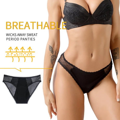 Bamboo Comfortable women's period panties 4 layer leak-proof absorbent menstrual period underwear postpartum incontinence briefs