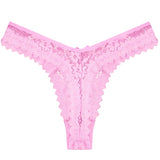 Custom Crystal Letter Lace Thong Panties for Women Personalized Name Underwear Gold Silver Rhinestone Gift Multiple Colors