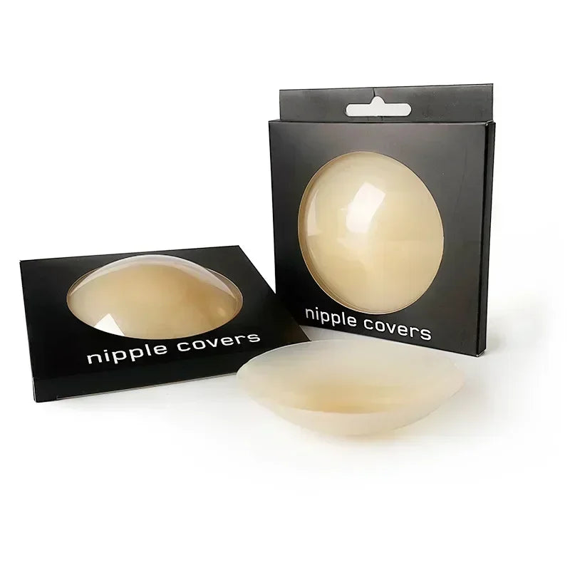 2pcs New Women Invisible Nipple Cover Stickers Self-adhesive Chest Breast Petals Silicone Lift Up Paddings Reusable Patch Bra