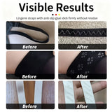 Bra Strap Anti-Slip Adhesive | Invisible Seamless | Prevents Slipping for Socks/Tube Tops/Shoulder Bag Straps