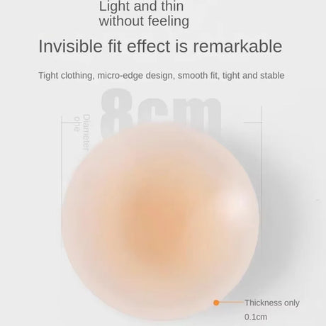 Non Adhesive Body Nipple Covers Reusable Silicone Nipple Pasties No Show Breast Petals Invisible Chest Stickers Boob Tape