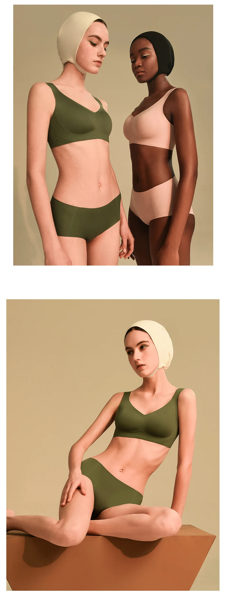 SUJIIN Wireless Seamless Bras for Women Minimizer Invisible Padded Push Up Bras Comfort Soft Support Anti-sagging Bralette Bh