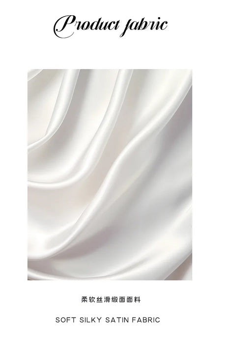 Bathrobes Satin Sexy Long Sleeve Loose Peignoirs For Women Robe White Wedding Dress Bride Dresses Spring Summer Sleepwear Robes