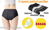 4-Layer Absorbent Leakproof Menstrual Panties For Women Period Heavy Flow Physiological Pants Plus Size Cotton Postpartum Briefs