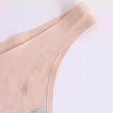 WarmSteps 4PCS/Set Sexy Women Panties Silk Satin Female Thongs Lingerie Soft Cozy Underwear Hot G-Strings Seamless Sports T-Back