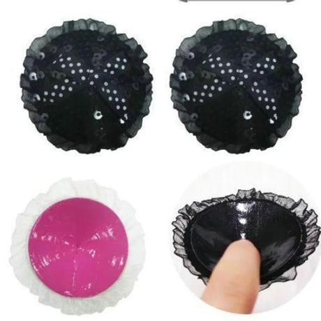 Women Sequins Tassels Pasties Bowknot Breast Sticker Bra Pads Sexy Nipple Cover