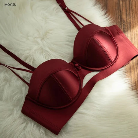 Japanese Anime Set Victoria's Style Half Cup Minimiser & Knickers | Push Up for Small Chest Retro sensual Lingerie Bride Gift
