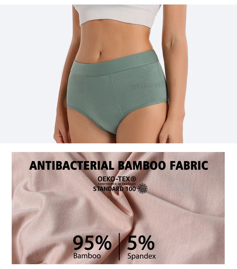 3PCS/Lot Menstrual Panties Woman Very Abundant Flow Menstruation Underwear High Waist Leak Proof Period Panties for Girls Set