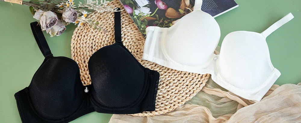 Sheroine Plus Size Women's Bra Full Coverage Ultra-thin Mesh Supportive Plunge T-Shirt Push Up Lift Everyday Lightly Lined Bras