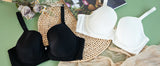 Sheroine Plus Size Women's Bra Full Coverage Ultra-thin Mesh Supportive Plunge T-Shirt Push Up Lift Everyday Lightly Lined Bras