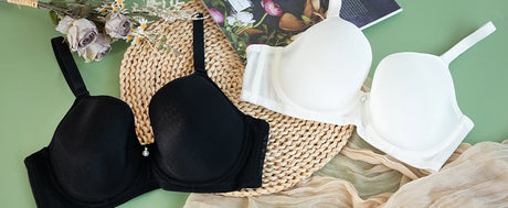 Sheroine Plus Size Women's Bra Full Coverage Ultra-thin Mesh Supportive Plunge T-Shirt Push Up Lift Everyday Lightly Lined Bras