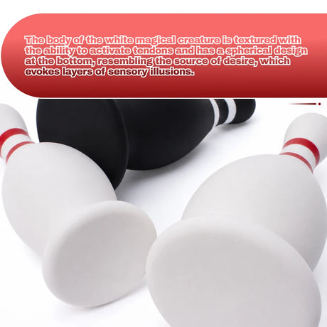 Liquid Silicone Bowling Pin Butt Plug Comfortable Anal Plug Anus Dilator Prostate Massager Adult Toys for Men Women Gay Couple