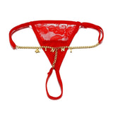 Sexy Women Custom Thong with Letter Metal 12 Constellations Body Waist Chain Jewelry Panties Girl Personalize Underwear Gift