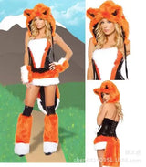 Cosplay Halloween Party Costume Ape Character Role Play Uniform Orange With Big Tail Wolf Game Costume Cosplay Costume