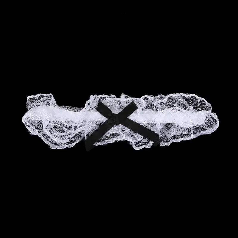 Women Sexy Lingerie Lace Floral Garter Belt Bowknot Leg Loop Wedding Garters Bridal Cosplay Fashion Stocking Ring For Ladies