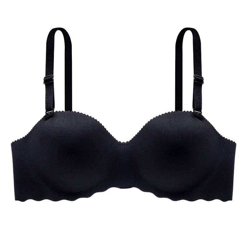 Women's Small Chest Underwear Seamless Push Up Bras Wireless Bralette Detachable Straps Breathable Brassiere Backless Lingerie