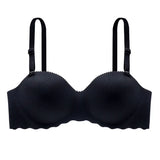 Women's Small Chest Underwear Seamless Push Up Bras Wireless Bralette Detachable Straps Breathable Brassiere Backless Lingerie