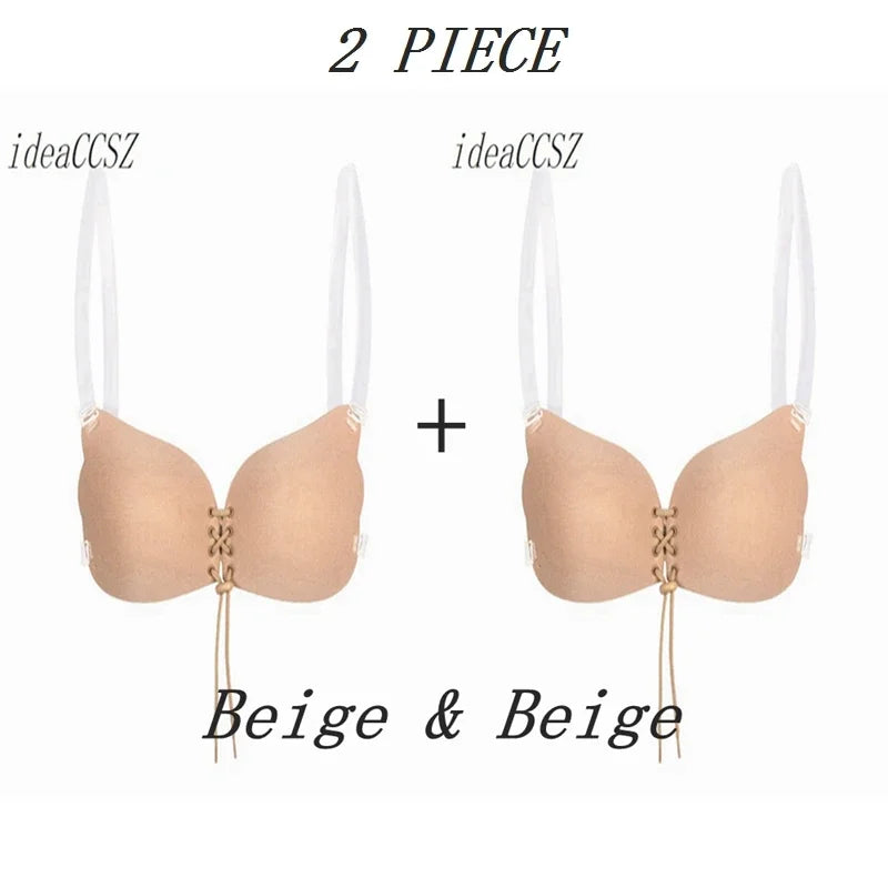 Underwear Women Self Adhesive Bras Female Nubra Magic Bra Invisible Push Up Silicone Sticky Fly BH Women Sexy ABCDEF