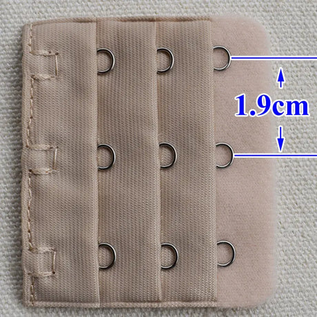 3-Row 3-Hook Bra Extender with Stainless Steel Hooks for Bras, Adjustable Extra Length Soft Velvet Back Closure (Multi Colors)
