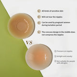 Upgrade Reusable Breast Round Nipple Cover Invisible Bikini Adhesive Strapless Backless Stick on Bra Silicone Breast Patch