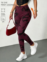 Super Soft High Waisted Tie Dye Leggings for Women Yoga Running Gym No See Through Workout Athletic Tights Gym Fitness