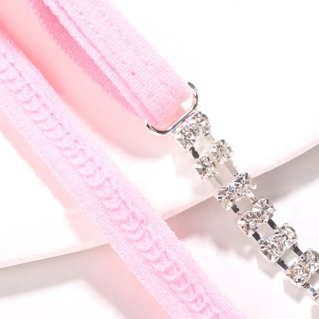 Sexy Rhinestone Thong Chain G String Underwear for Women Wholesale Beach Swimwear Adjustable Crystal Bikini Panties Jewelry Rave