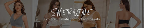 Sheroine Sexy Plus Size Minimizer Bra, Lace Underwire Non-Padded Lingerie for Women Lifting Support Comfort