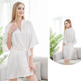 Personalized Name and Date Robe Bride Bridesmaid Bathrobe Birthday Party Gown Add Any Text Robes