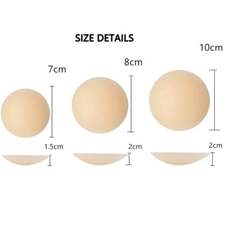 Invisible Nipple Cover Reusable Cover Ups Adhesive Silicone Nipple Pasties For Women Breast Petals Chest Stickers Sticky Bra Pad
