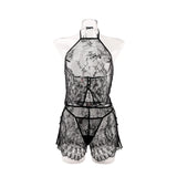 Sexy Lingerie Hollowed Out Suit Transparent and Seductive Mesh See Through Sets for Women Porn Lace Bra Lingerie Sets Intimates