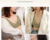 SUJIIN Sexy Wireless Bras for Women Plunge Seamless Invisible Padded Push Up Bra Comfortable Smoothing Female Bralette Bh MX074G