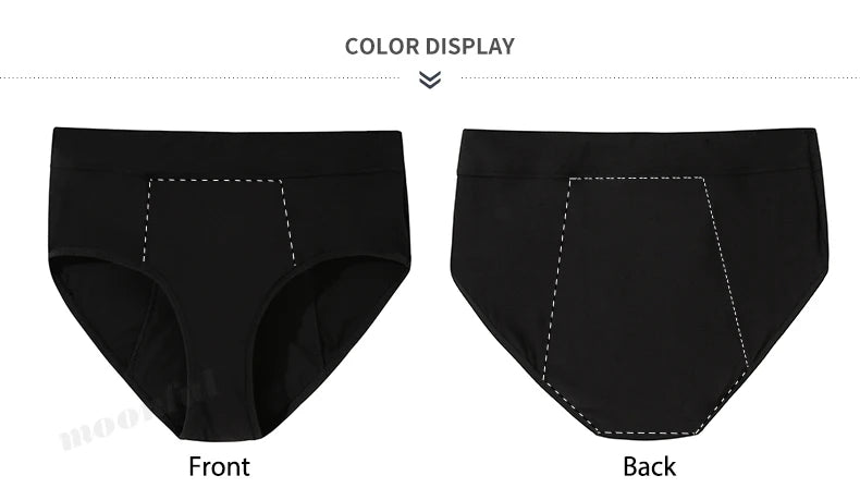 4 Layer Very Abundant Bamboo Period Panties for Heavy Flow Women Menstrual Panties Overnight High Waist Period Underwear