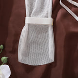 Ellolace Willowy Sexy Lingerie Exclusive Strapless Half Cup Bodysuit Seductive Open Crotch 5PC Body Set See Through Dancer Kit