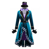 Magician Clown Cosplay Costume Alice Costume Circus Outfits Hatter Halloween Carnival Stage Performance Roleplay Clothes