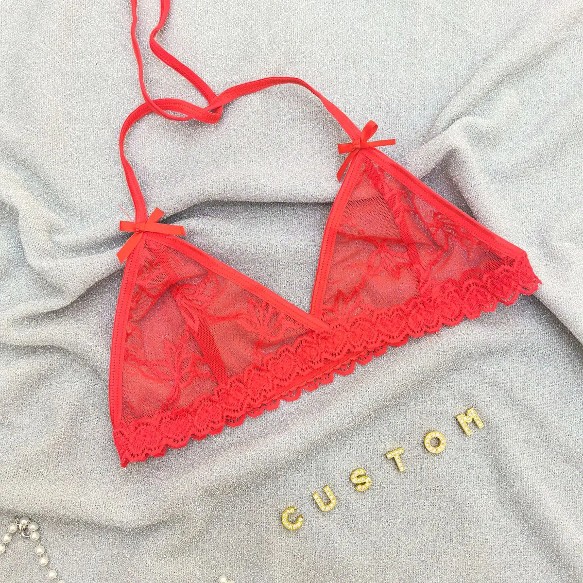 NEW Custom Name Thongs Lingerie Personalized Bra Thong Sets Sexy Lace Underwear Valentines Day Hotwife Gift Plus Size G-string
