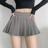 Sexy Women Pleated Skirts High Waist Summer Vintage Mini Skirts Korean Tennis Student White Designed Dance Skirt