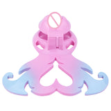 LICKER ABS Simulated Labia Cross-dresser Chastity Cage With loyalty Belt Wear Abstinence BDSM Penis Bondage Toys For Sissy Men