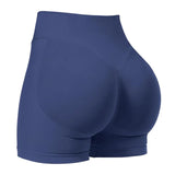 Women Seamless Yoga Leggings Summer Fitness High Waist Gym Shorts Scrunch Shorts Booty High Stretch Running Bike Pants