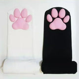 1 Pair 3D Cat Paw Meat Pad Knee High Socks, Home Floor Socks,Creative Funny Socks For Girls