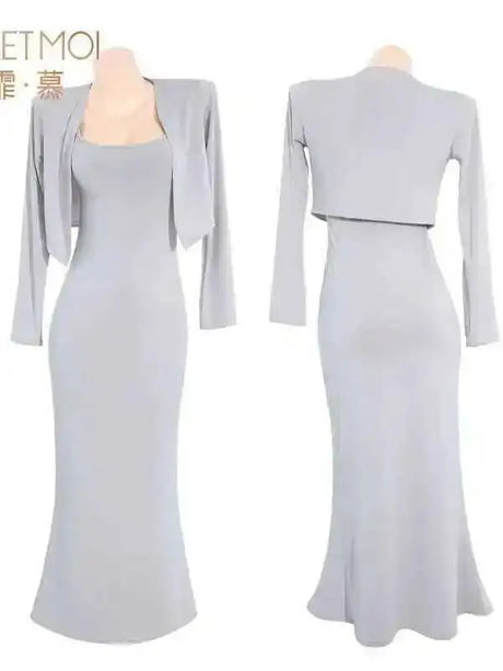 Gentle Chest Cushion Seductive Thin Sheer Seductive Revealing Chest Home Set Sexy Dress Elegant Long Dress Hot Sexy Women STF7