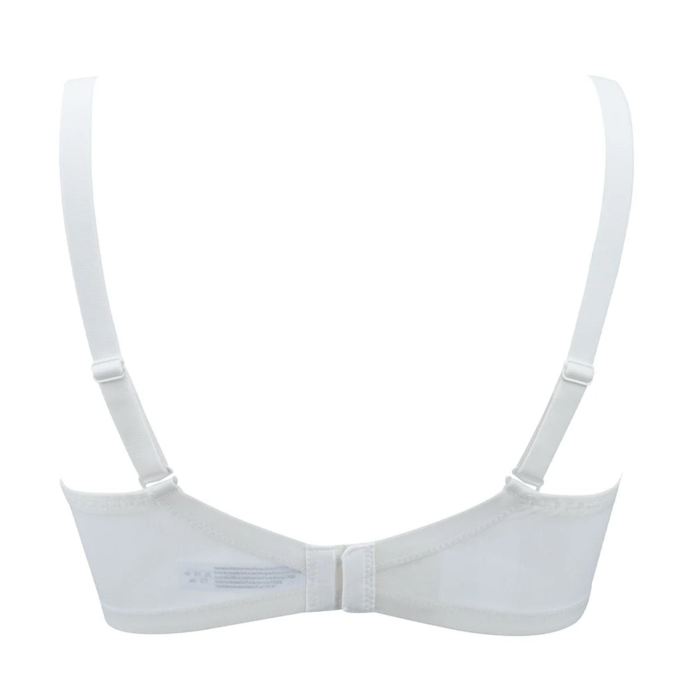 Sheroine Plus Size Women's Bra Full Coverage Ultra-thin Mesh Supportive Plunge T-Shirt Push Up Lift Everyday Lightly Lined Bras