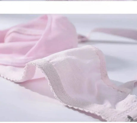 Cotton Maternity Nursing Bra Wire Free Open Breast Design Open Breast Bra Plus Size Sleep Underwear Cotton Wire Free Bra