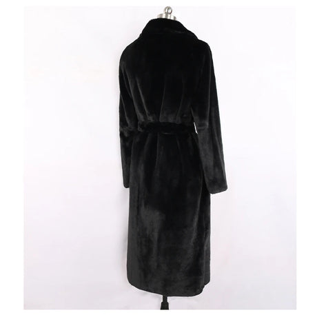 Mauroicardi Winter Long White Black Warm Thick Soft Flowy Fluffy Faux Fur Coat Women Sashes Loose Casual Furry Overcoat 2024