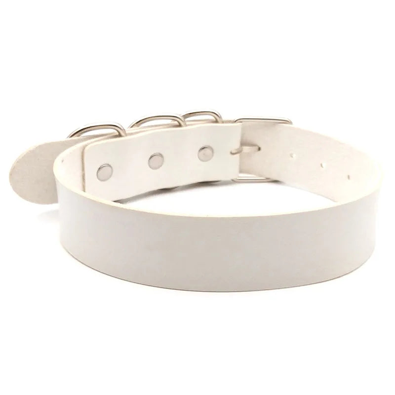 30MM Soft Faux Leather Collars Goth Sexy Customized Letters MEOW Choker Necklace Punk Personalized Role Age Cosplay Jewelry