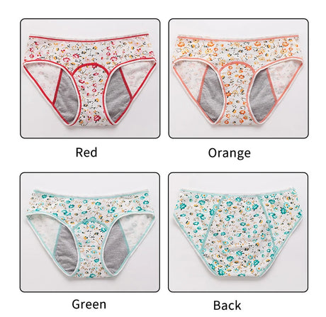 3pcs/Set Leak Proof Menstrual Panties Girls Period Underwear Sexy Pants Physiological Underwear New Product Waterproof Briefs