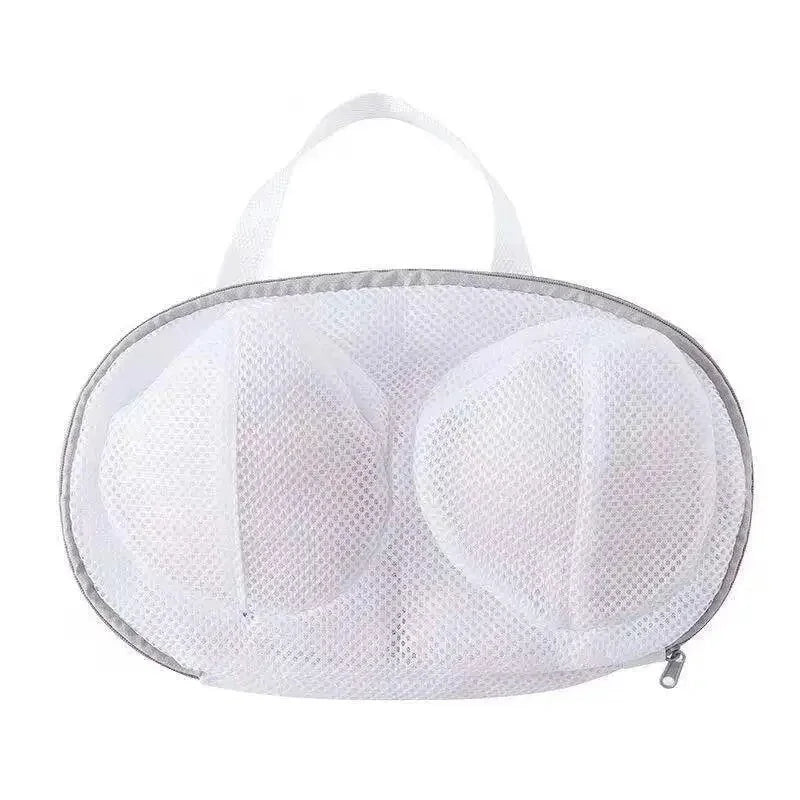 Bra Laundry Bag: Portable, Foldable, Lingerie Mesh Washing Bags for Underwear Protection—Household Pouch