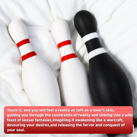 Liquid Silicone Bowling Pin Butt Plug Comfortable Anal Plug Anus Dilator Prostate Massager Adult Toys for Men Women Gay Couple